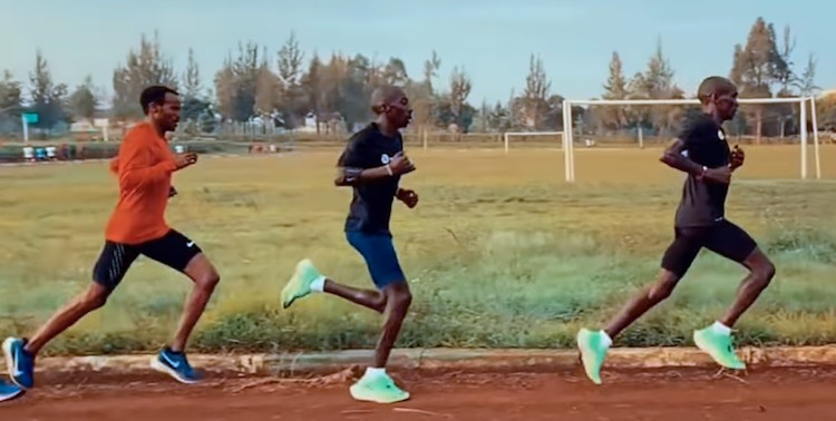 Eliud Kipchoge training